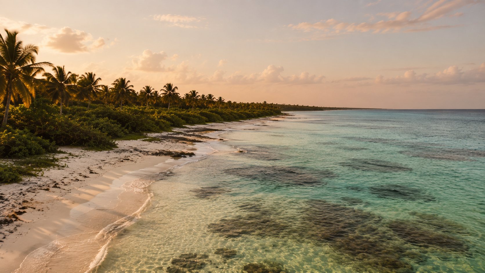 Caribbean shoreline near Punta Paraíso