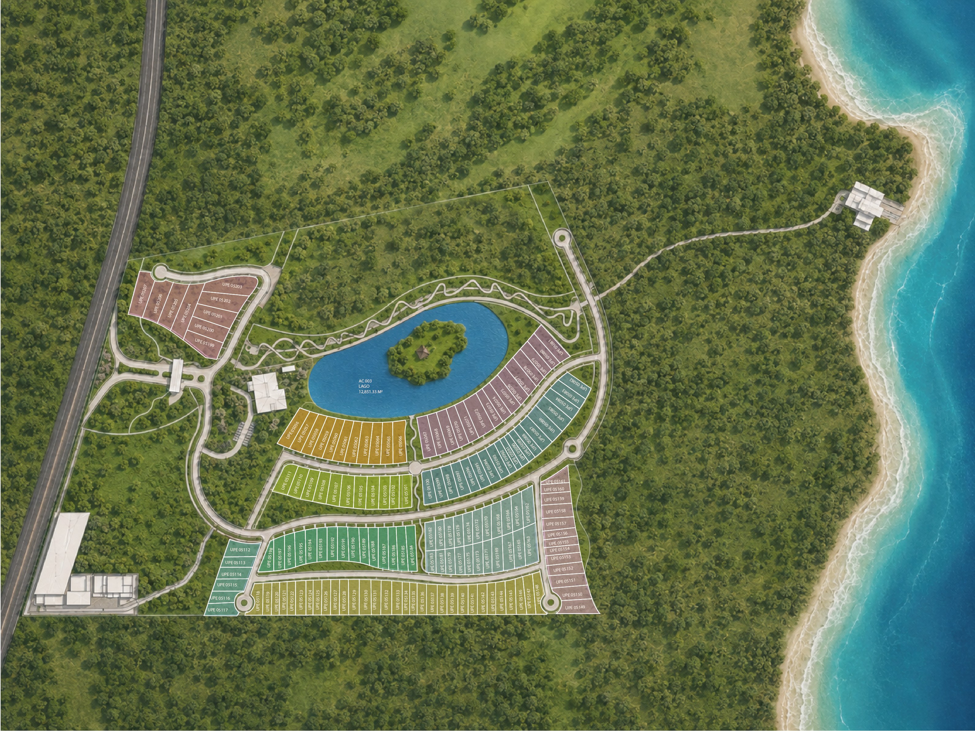 Punta Paraíso master plan — full detail